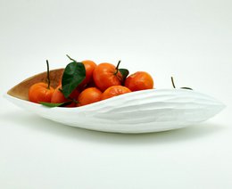 Wooden bowl - fruit bowl - salad bowl - model Palm Seed - white - different sizes