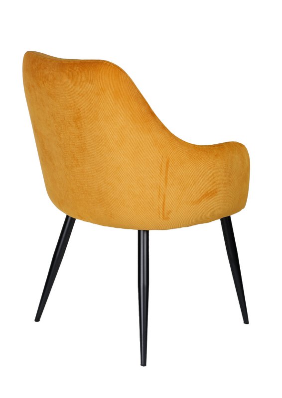 Ivy spisestuestol - gul rib