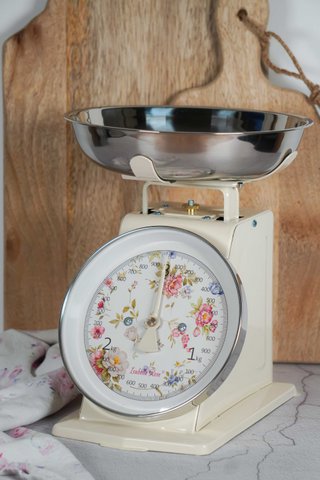 Retro kitchen scale English garden 3 kg Isabelle Rose