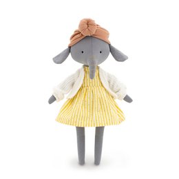 Bomuld Plys legetøj, Cotti Motti, Alice the Elephant (30 cm)