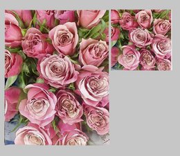 Ensemble torchon et torchon Rose Dark Pink