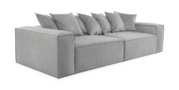 Van Morris 4-seater, Concrete Grey, Exclusive Corduroy from the Belgium company BRUTEX