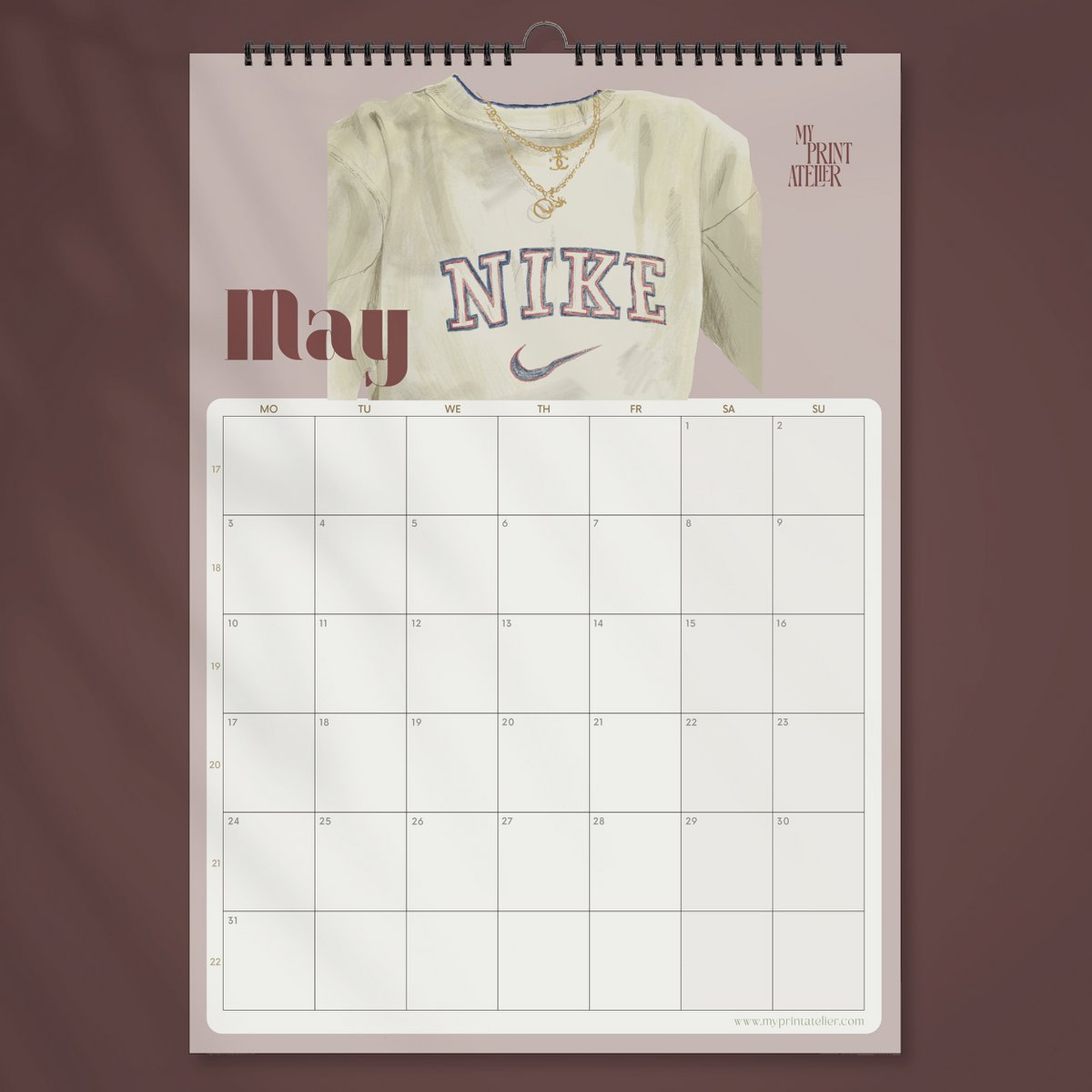 2027 Kalender A3 – The Streetwear-ønskeliste – Maandkalender