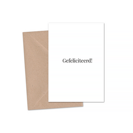 Kaart | 'Gefeliciteerd'