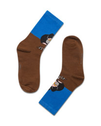 koaa – La petite taupe « Am Graben » – Chaussettes bleu/marron