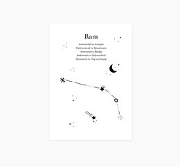 Postcard | Zodiac Sign | Ram