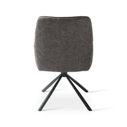 Ciara armchair [set of 2] [linen fabric] [360-degree swivel base]
