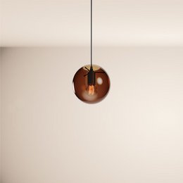 s.luce Orb glazen bol galerijlamp 500cm ophanging zwart