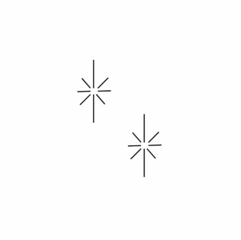 Tatuaje temporal Sioou - Dúo de estrellas x5