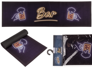 Home bar runner, Beer, approx. 89 x 25 cm,