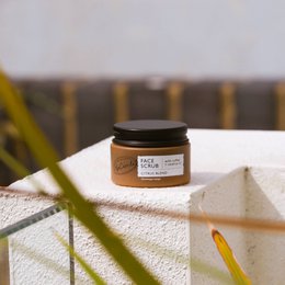 Face Scrub Citrus Blend with Coffee + Rosehip Oil - Mini Size