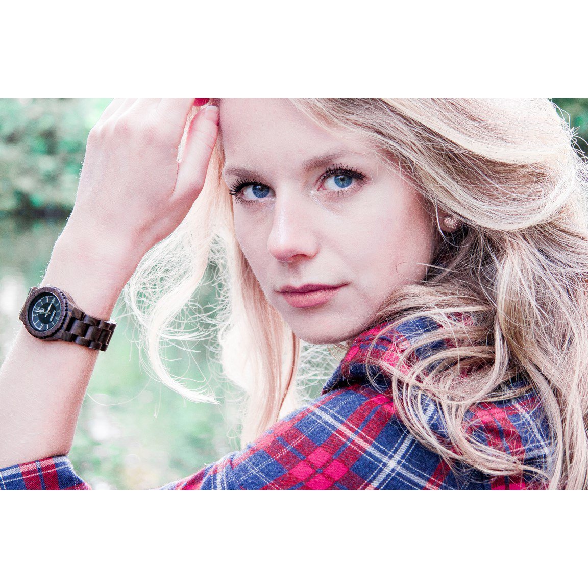 Greenwatch | Nova | Houten Horloge Dames | Ebbenhout