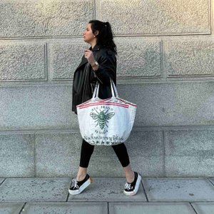 SOULMATE | Upcycelter Shopper in weiß