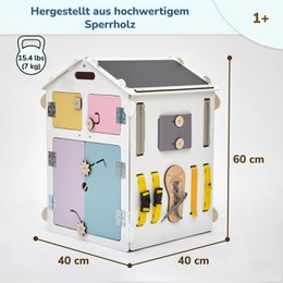 BusyBoard sanselegehus hvid/pastel - limited edition