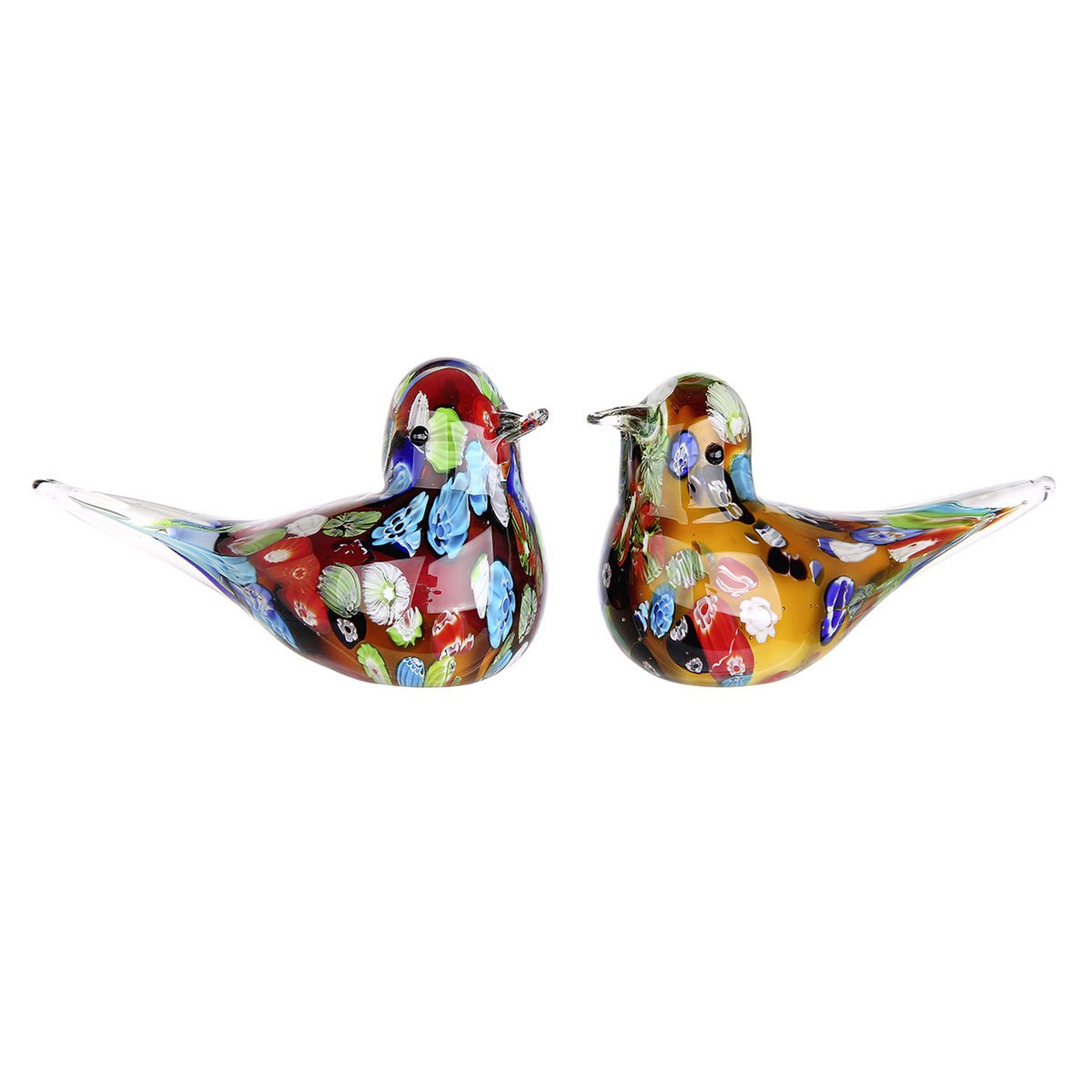 Glass bird "Florale" VE 4 so