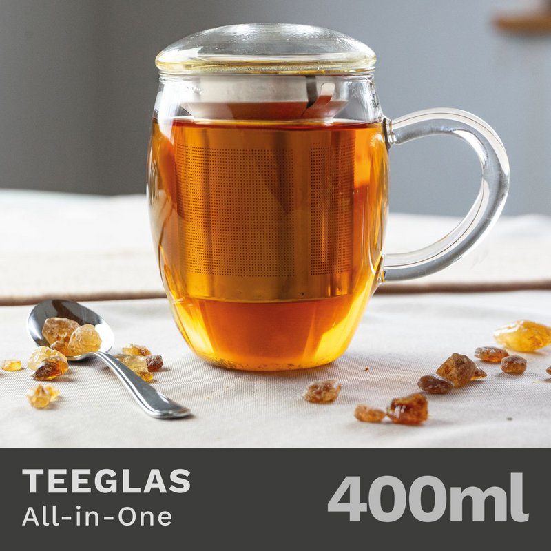 Creano bicchiere da tè all-in-one 400ml con colino