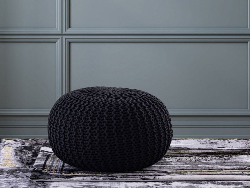 Pouf outdoor ø55cm Sitzpouf Terrasse Pool Garten