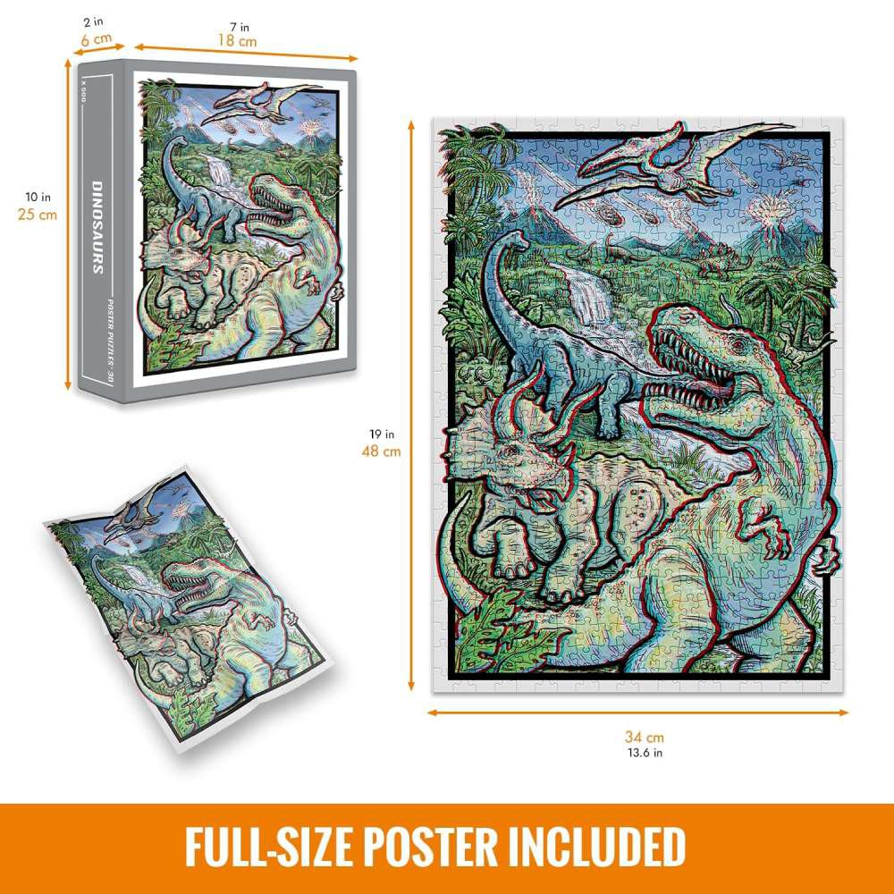 Dinosaurier 3D Puzzle (500 Teile)