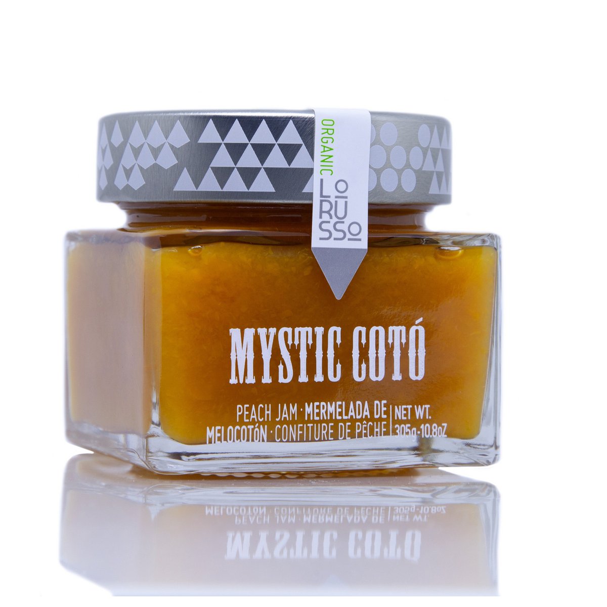 Bio Gourmet Peach Jam met 85% fruit; 305 g