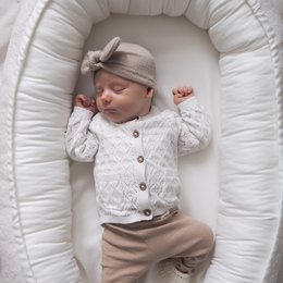 Turbante bebé merino - beige