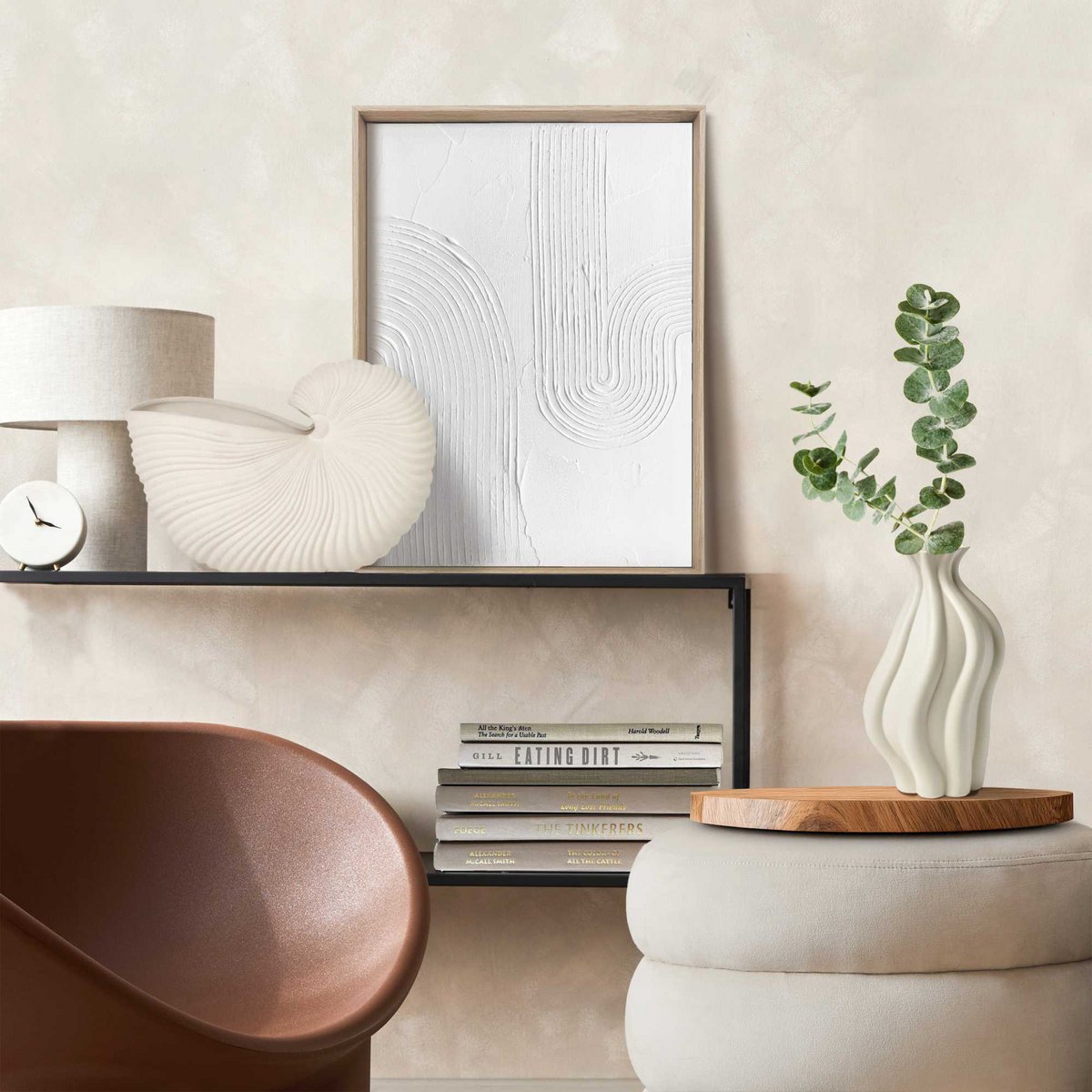 Painting 3D Art Relief Art Natural Shapes 40x30
