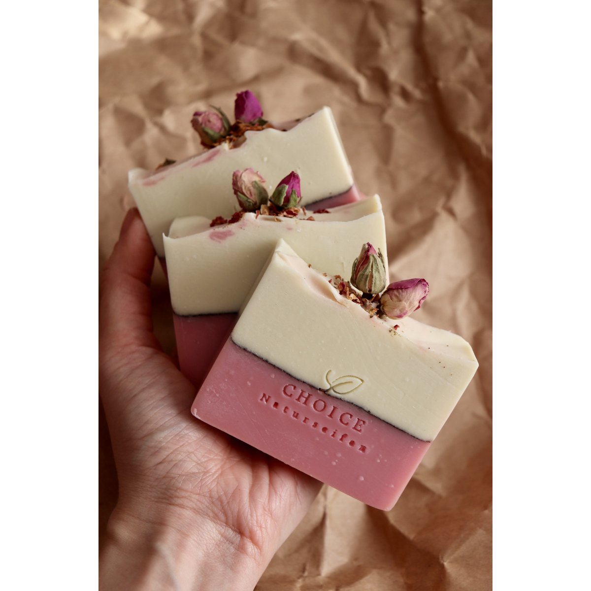 Natural soap "Mint Rose", vegan, palm oil -free