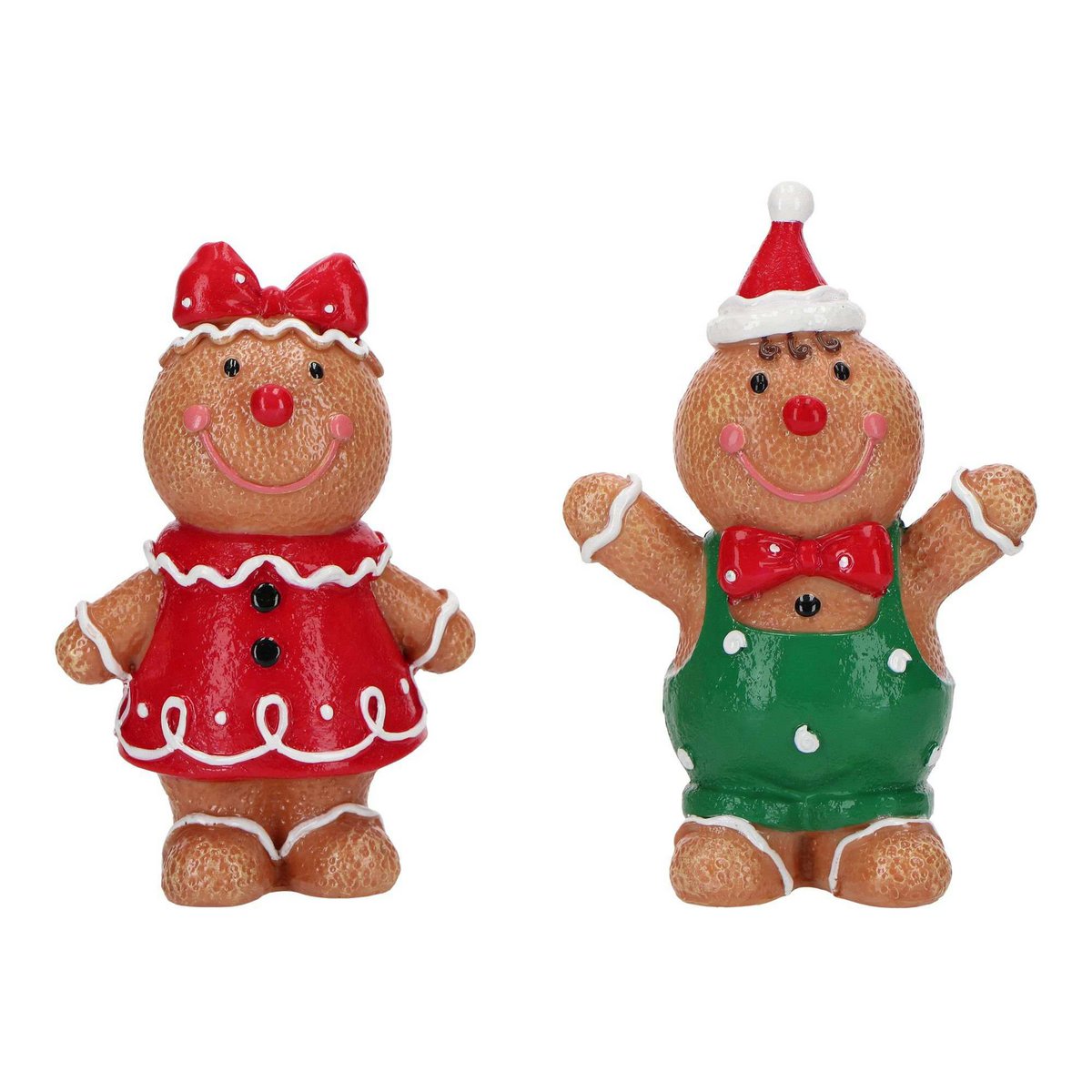 Gingerbread boy & girl 2ass poly