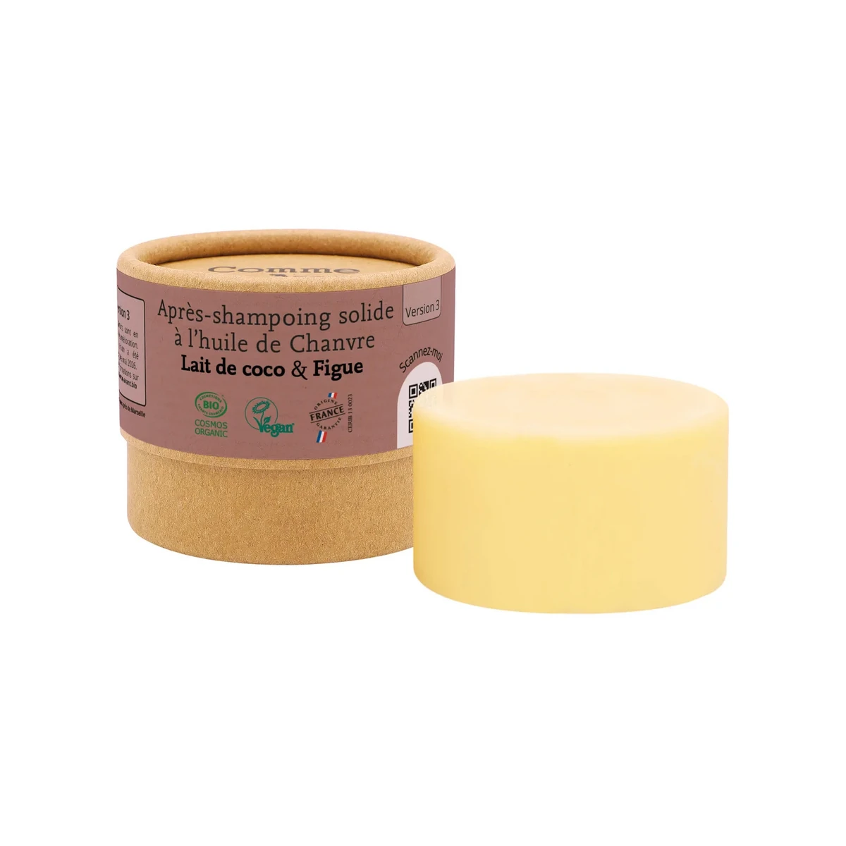 Solid conditioner with hemp oil
