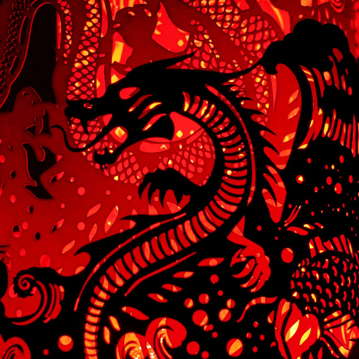 Spiro Dragon lamp (gigantische uitvoering)