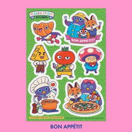 Planches de stickers : 5 versions différentes au choix