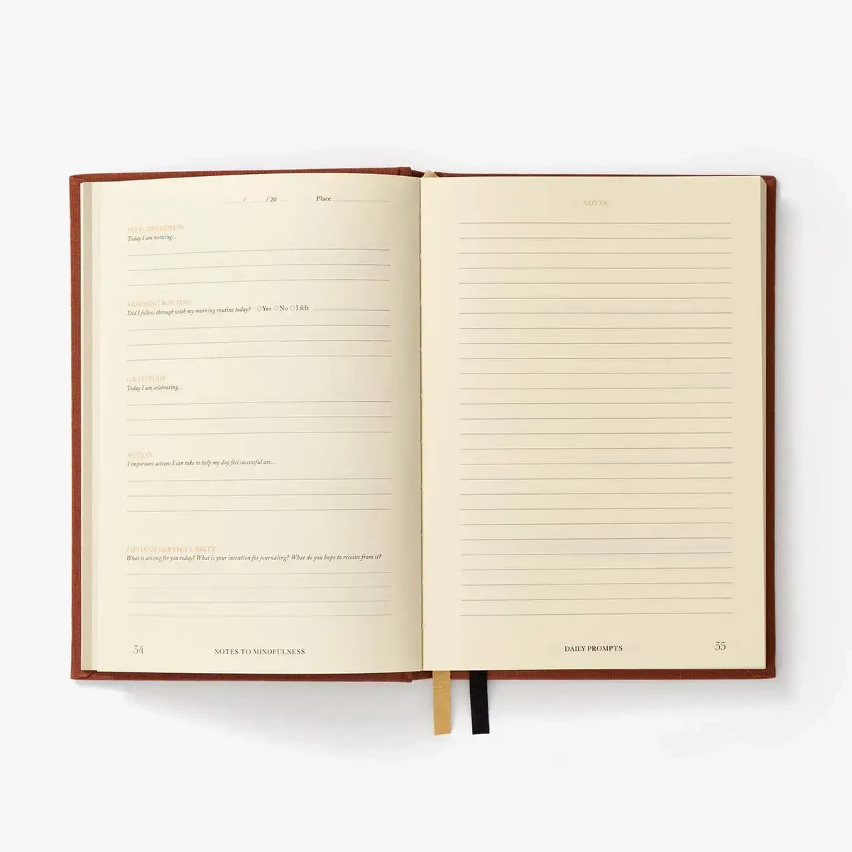Opmerkingen voor Mindfulness Journal, dagelijkse begeleide reflectie