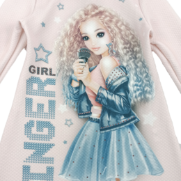 Girls dress with knapsack, "Singer" Size 110/128