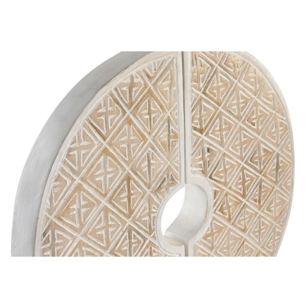 Decorative Figure White Iron Circles