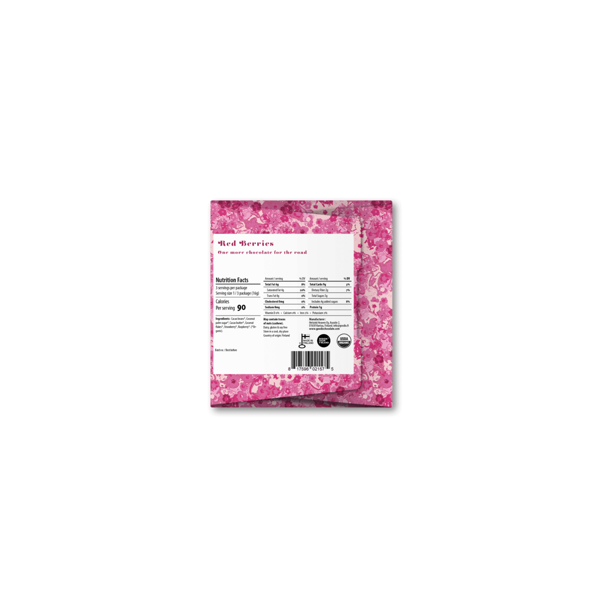 Schokolade mit roten Beeren 49 %