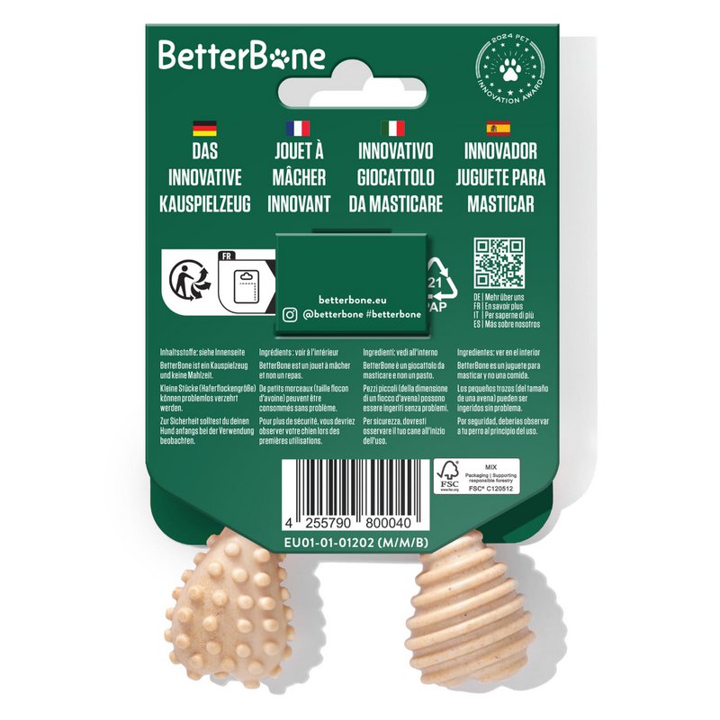 Betterbone Dogs Do żucia kości - Mini Średnia Wołowina (bez nylonu, neutralny CO2 w Europie)