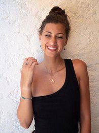 Crescent Moon Chain Necklace