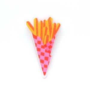 Frietjes Kegel Pin Badge