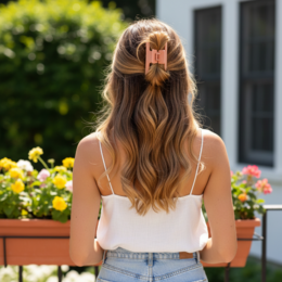 Pince à cheveux moyenne YOSMO – Acétate de cellulose de qualité supérieure – Durable et forte adhérence