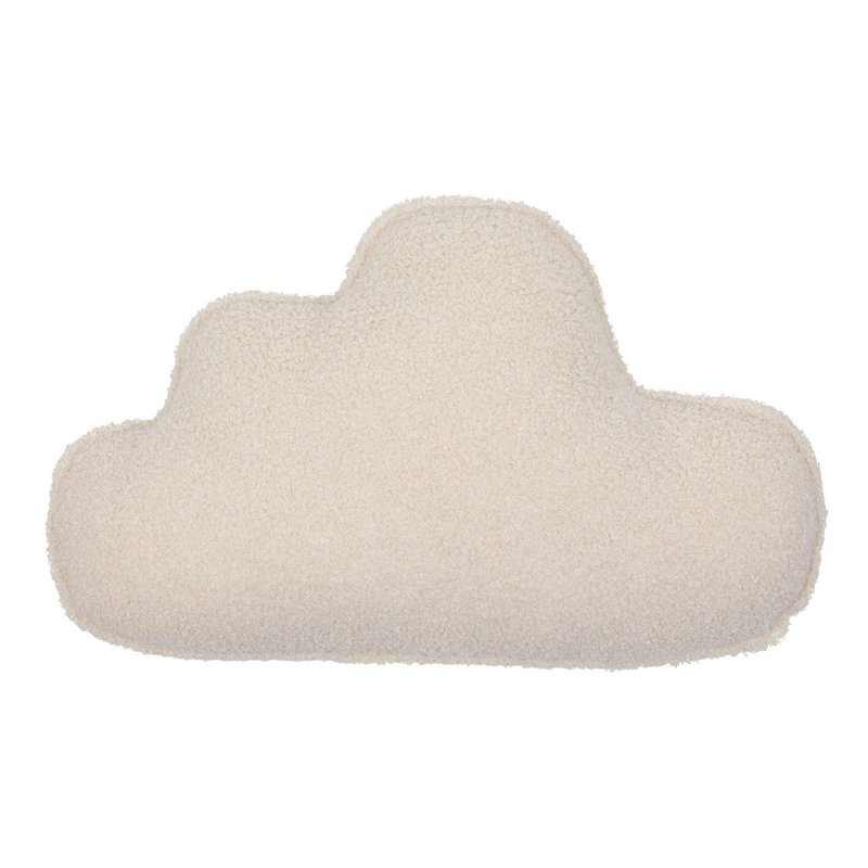 Fluffy Boucle Cloud Pillow "White teddy"