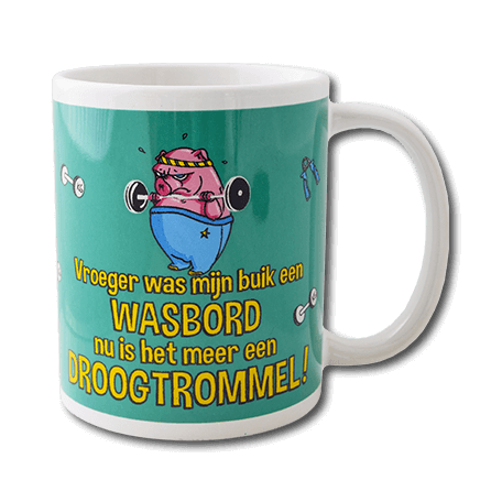 Funny Mug Washboard Belly
