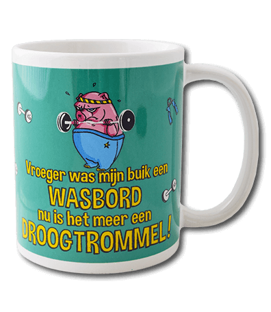Funny Mug Washboard Belly