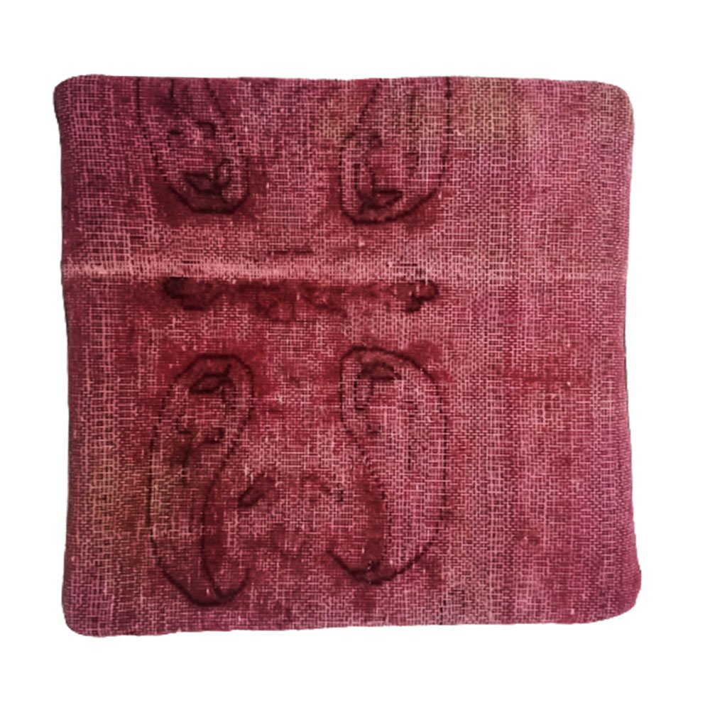 Fodera per cuscino rosa timida Kilim intrecciata a mano