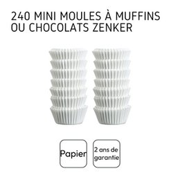 Set van 240 papieren muffinvormpjes 3 cm Zenker Smart Pastry