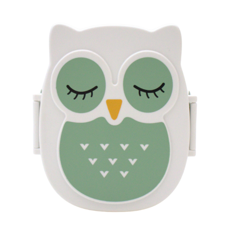 Snackbox - Lunchbox Owl luftdicht & BPA-frei - Mint