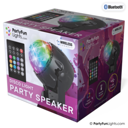 Disco lamp - Party Speaker - with remote control - LED - Bluetooth - USB