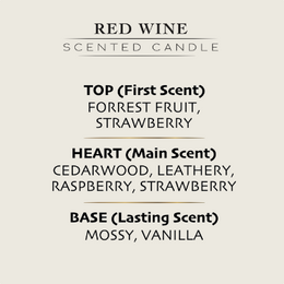 Maker's House Scented Candle - 12-PACK - Red Wine (220 gram)