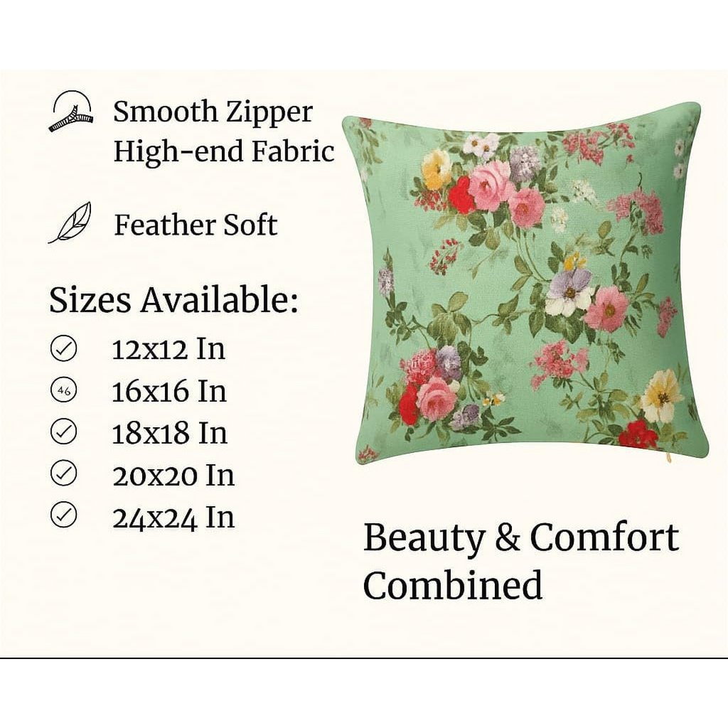 Kussenhoes | Jutelook polyester 2-pack bedrukt | 46x46cm