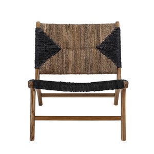 Grant Lounge Chair, Schwarz, Teak