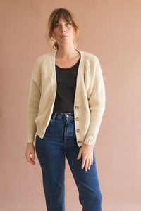 Gueda Momfit Jeanshose Vintage Blau