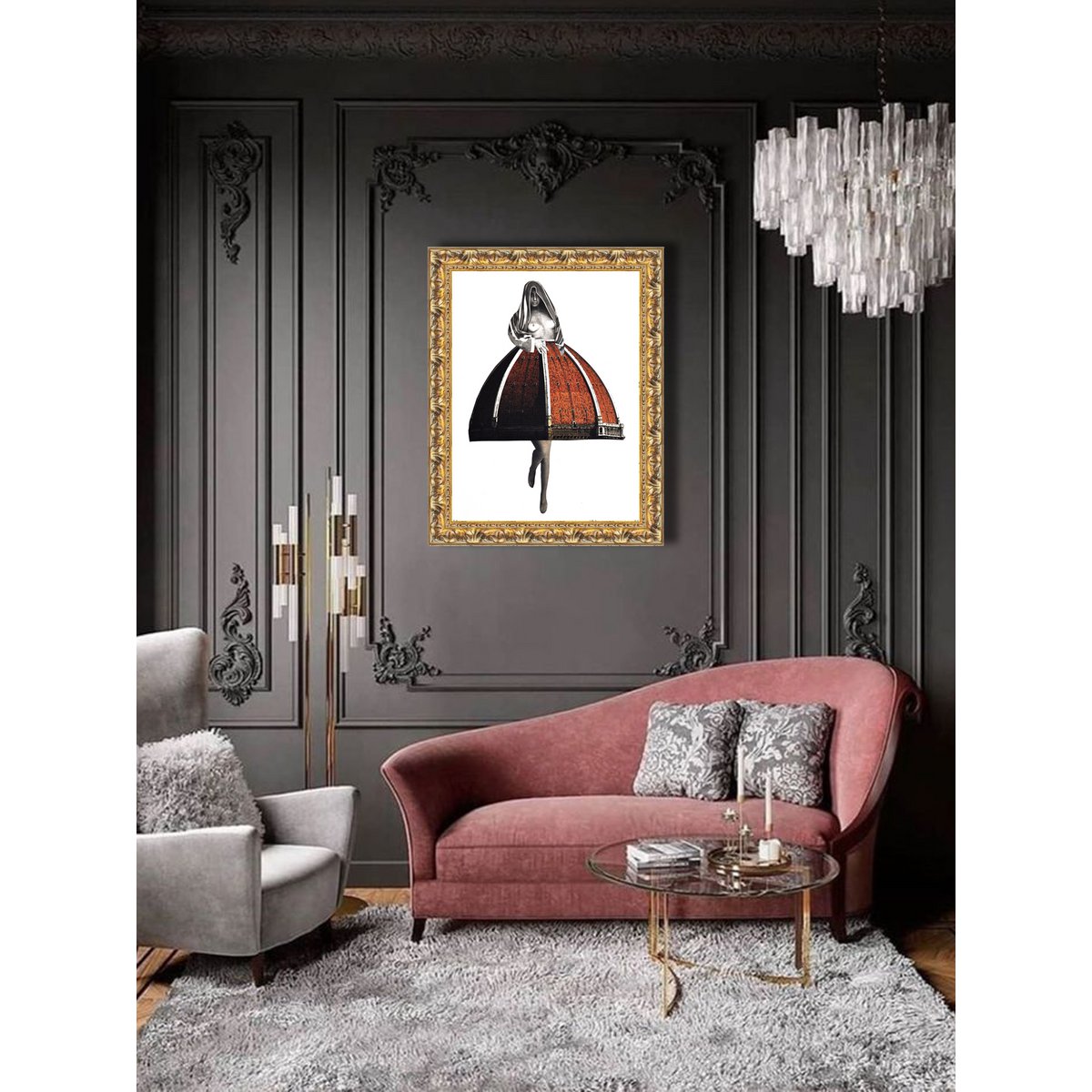 Collager dedikeret til Firenze - Fine Print Analog Collage
